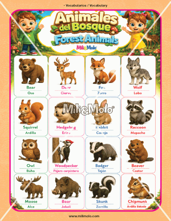 CHART_FOREST ANIMALS
