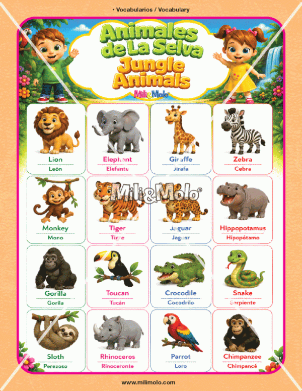 CHART_JUNGLE ANIMALS